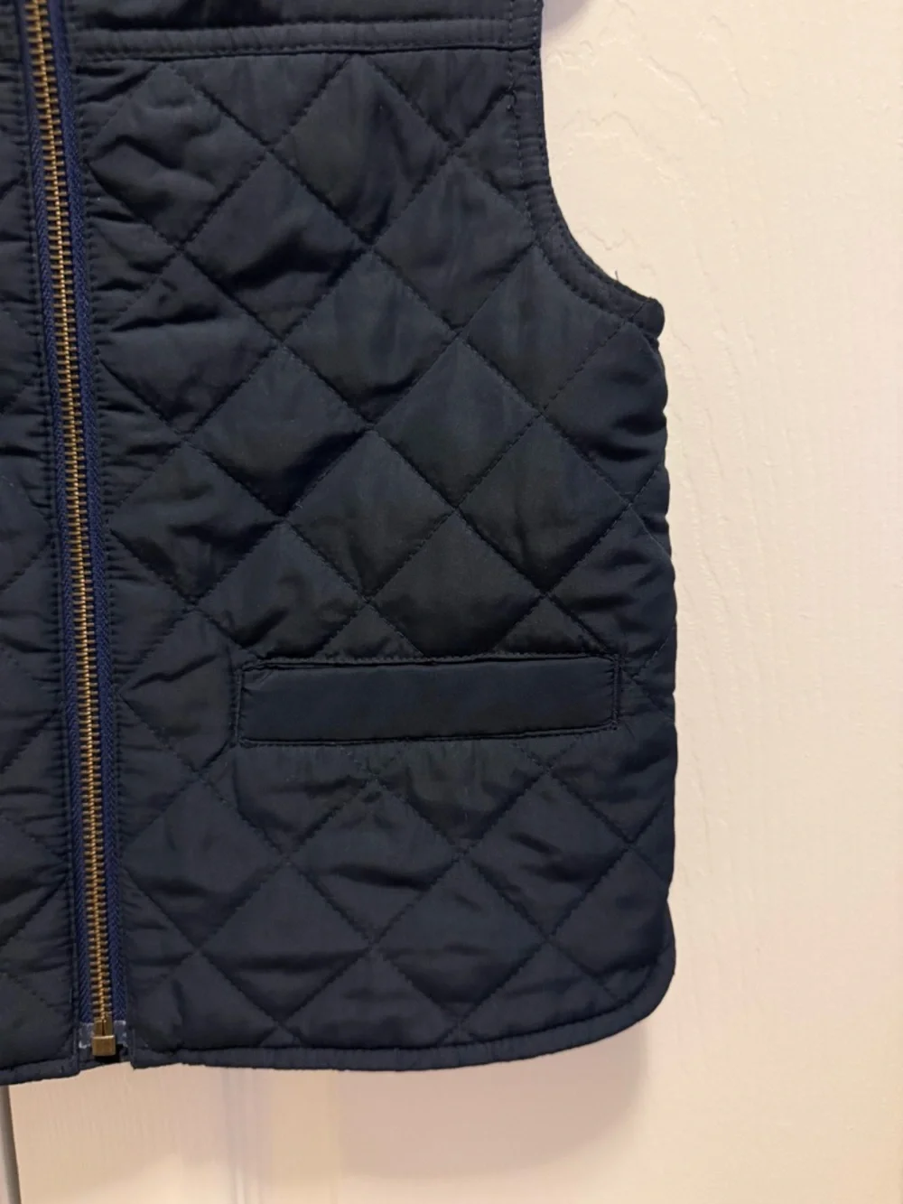 J. Crew Crewcuts Quilted Navy Puffer Vest size 3T